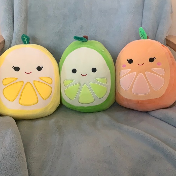 Squishmallows Other - CITRUS SQUAD (lemon,lime,orange) SQUISHMALLOWS